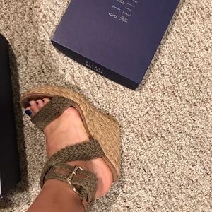 Stuart Weitzman-crocheted espadrilles wedges